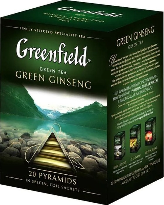 Чай Зеленый с Женьшенем Кошерный